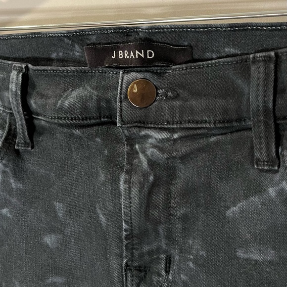 J Brand Denim - J Brand Super Skinny Black Tie Dye Jeans 30 - color Shat Glass